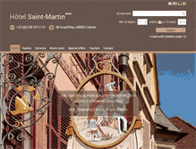 Tablet Screenshot of hotel-saint-martin.com